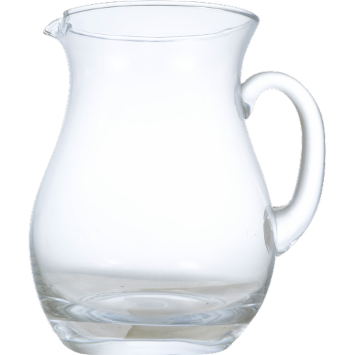 Dash of That Grande Glass Pitcher - Clear Perspective: front