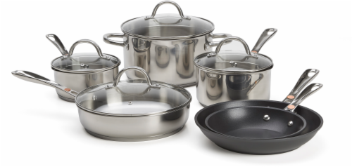 SereneLife 11 Piece Pots and Pans Non Stick Chef Kitchenware