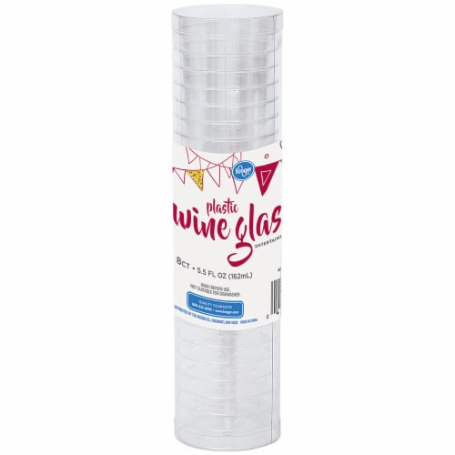 Kroger® Entertainment Essentials Plastic Wine Glasses Perspective: front