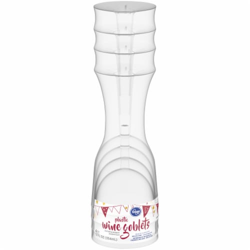 Kroger® Entertainment Essentials Plastic Wine Goblets Perspective: front