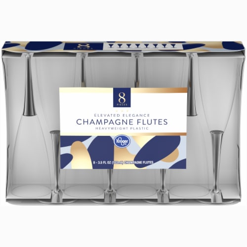 Kroger® Champagne Flutes - Clear Perspective: front