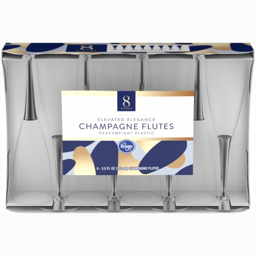 Kroger® Champagne Flutes - Clear Perspective: front