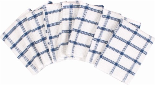 Everyday Living Waffle Weave Dish Cloths - 8 Pack - Blue/White, 12 x 12 in  - Fry's Food Stores