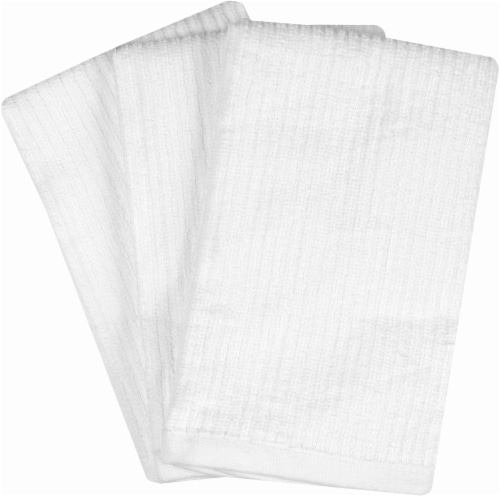 MU Kitchen Bar Mop Cloths - White, 3 Pk