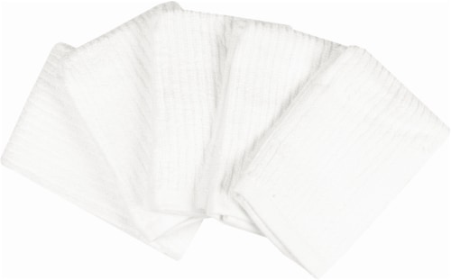 Everyday Living Dish Cloths - 5 Pack - White Perspective: front