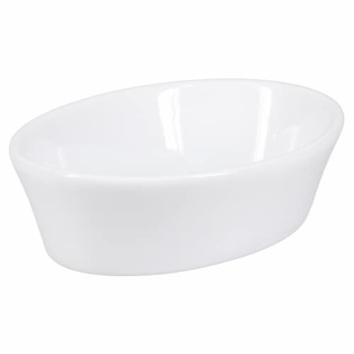 Dash of That Oval Bowl - White Perspective: front