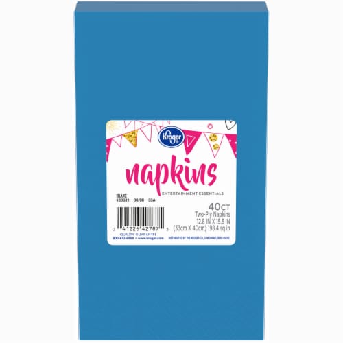 Kroger® Entertainment Essentials Paper Napkins - Blue Perspective: front