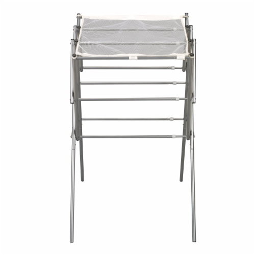 Everyday Living Extendable Metal Clothes Drying Rack Silver 1