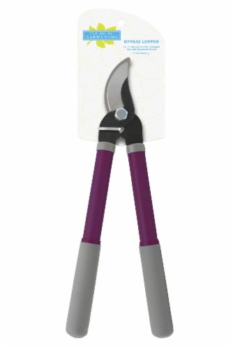 The Joy of Gardening® Mini Bypass Lopper - Plum Caspia Perspective: front
