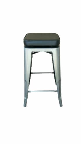 HD Designs Harper Brown Padded Stool Perspective: front
