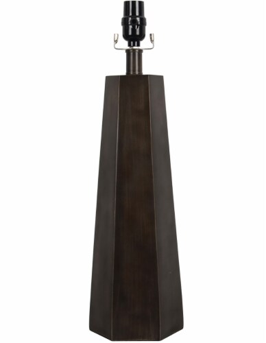 HD Designs Octagon Table Lamp Base - Brown Perspective: front