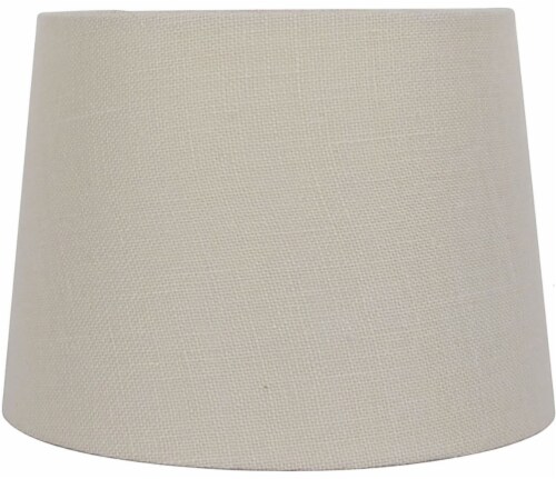 HD Designs Bleached Burlap Lamp Shade Perspective: front