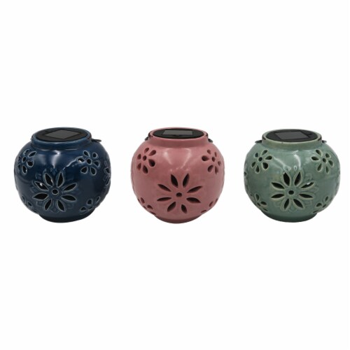 HD Designs® Flower Solar Lantern - Assorted Perspective: front