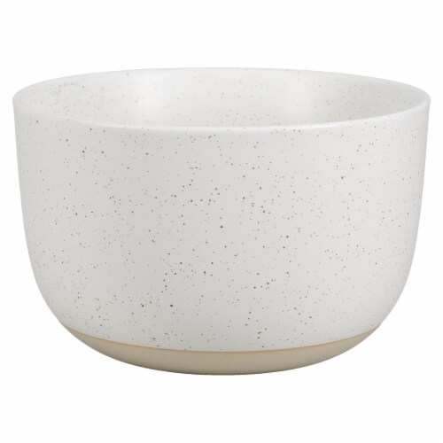 Dip™ Two Tone Dotted Cereal Bowl - White Perspective: front
