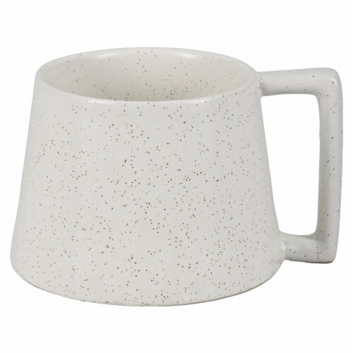 Dip Ceramic Dotted Mug - White Perspective: front