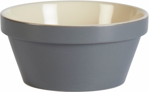 Dip Round Cereal Bowl - Monument Gray Perspective: front