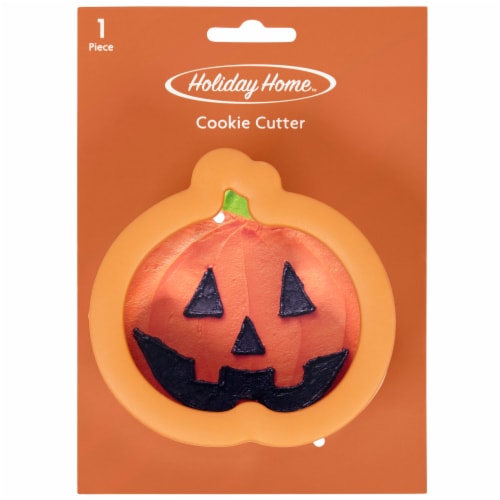 Holiday Home™ Comfort Grip Orange Pumpkin Cookie Cutter Perspective: front