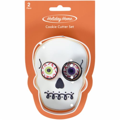 Holiday Home™ Skull Eye Cookie Cutter Set Perspective: front