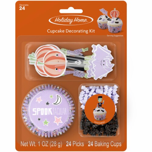 Holiday Home™ Halloween Cupcake Decorating Kit Perspective: front