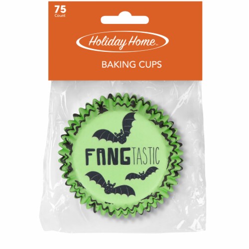 Holiday Home™ Fangtastic Baking Cups - Green Perspective: front