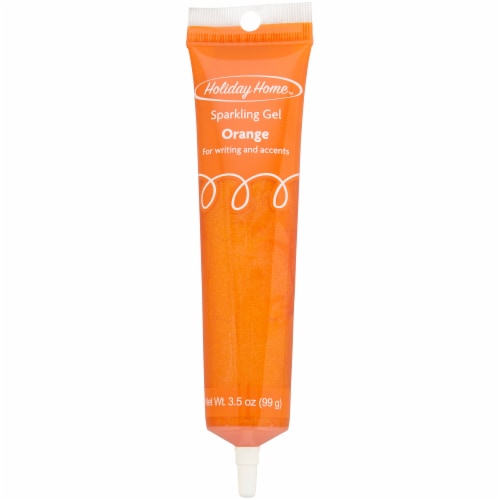 Holiday Home™ Sparkling Decorating Gel - Orange Perspective: front