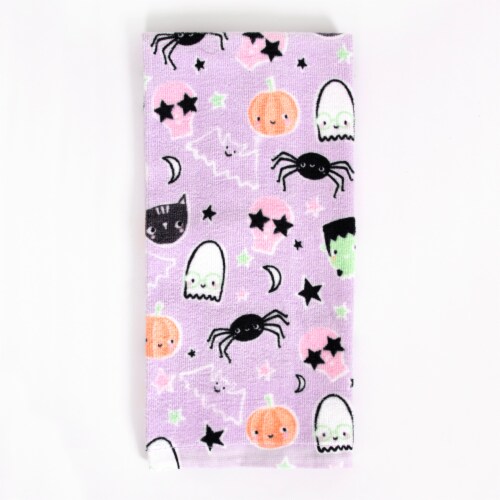 Holiday Home® Boo Squad Fiber Reactive Kitchen Towel - Purple Perspective: front