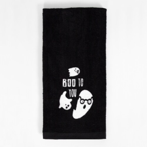 Holiday Home Boo To You Fiber Reactive Kitchen Towel Perspective: front