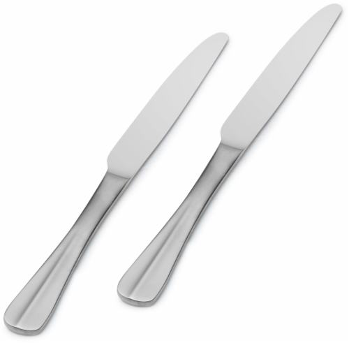 Dash of That™ Simone Mirror Finish Knife Set - 2 Pack - Silver Perspective: front