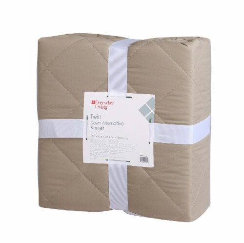 Everyday Living® Down Alternative Blanket - Tan Perspective: front