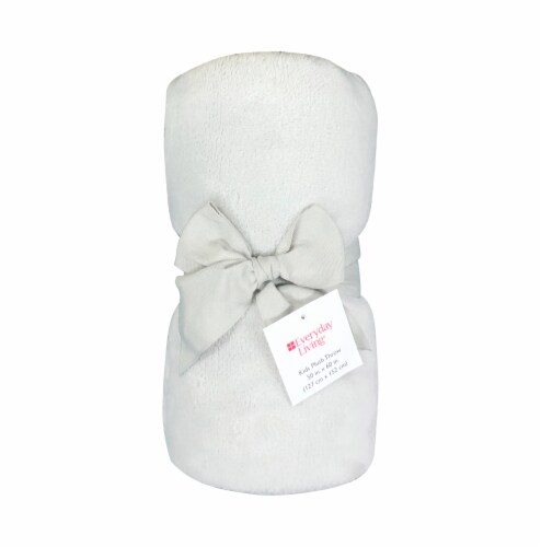 Everyday Living Kids Microplush Throw Blanket - Harbor Mist Perspective: front