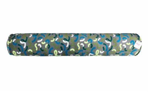 Everyday Living Squiggles Noodle Pillow - Gray Perspective: front