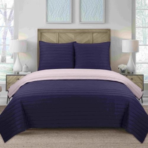 Everyday Living Jersey Knit Quilt Set Blue, Full/Queen Ralphs