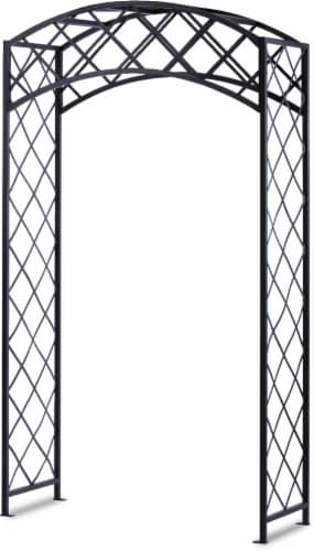 Arched Lattice Arbor Perspective: front