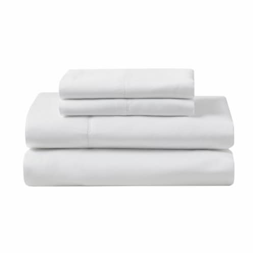 Modavari Home Fashions Organic Sheet Set - White Perspective: front