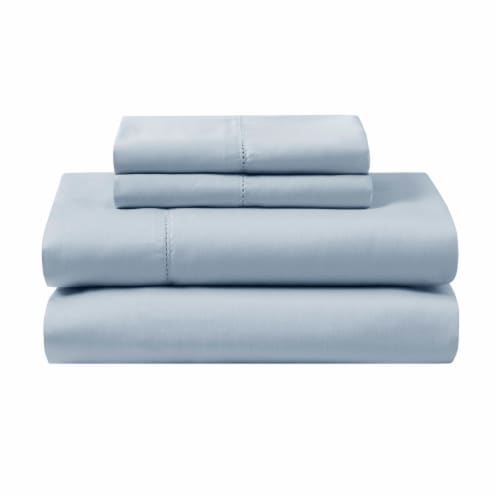 Modavari Home Fashions Organic Sheet Set - Blue Perspective: front