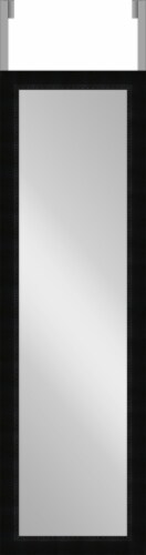 Everyday Living Over-the-Door Mirror - Jet  Black Perspective: front
