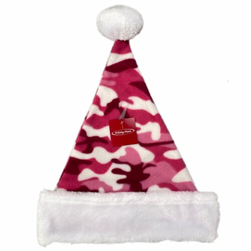 Holiday Home Camo Santa Hat - Pink Perspective: front