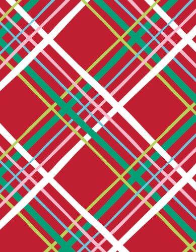 Holiday Home® Paper Plaid Gift Wrap Perspective: front