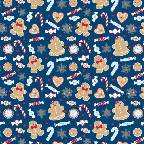 Holiday Home® Gingerbread Gift Wrap Perspective: front