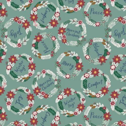 Holiday Home® Wreaths Gift Wrap Perspective: front