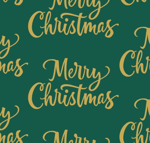 Plus Mark Merry Christmas Holiday Wrapping Paper Perspective: front