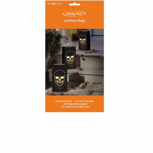 Holiday Home Skull Luminary Bags Perspective: front