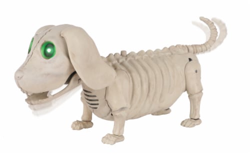 Holiday Home Animated Mini Dog Skeleton Perspective: front