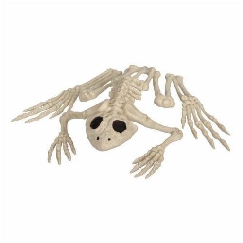 Holiday Home Skeleton Frog Decor Perspective: front