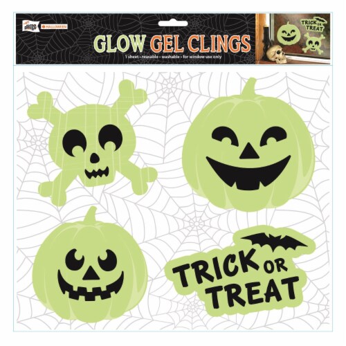 Holiday Home® Halloween Glow Gel Cling Perspective: front