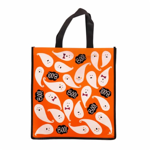 Holiday Home Scattered Ghosts Treat Bag Perspective: front