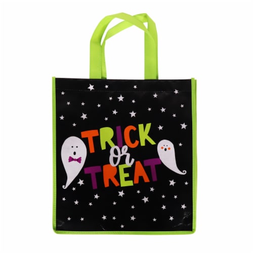 Holiday Home Trick or Treat Ghosts Treat Bag Perspective: front
