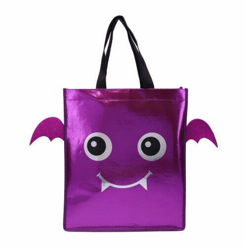Reflective Bat Treat Bag Perspective: front