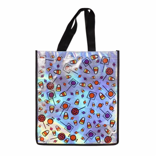Holiday Home Iridescent Candy Print Treat Bag Perspective: front