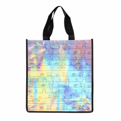 Holiday Home Iridescent Graveyard Print Treat Bag Perspective: front